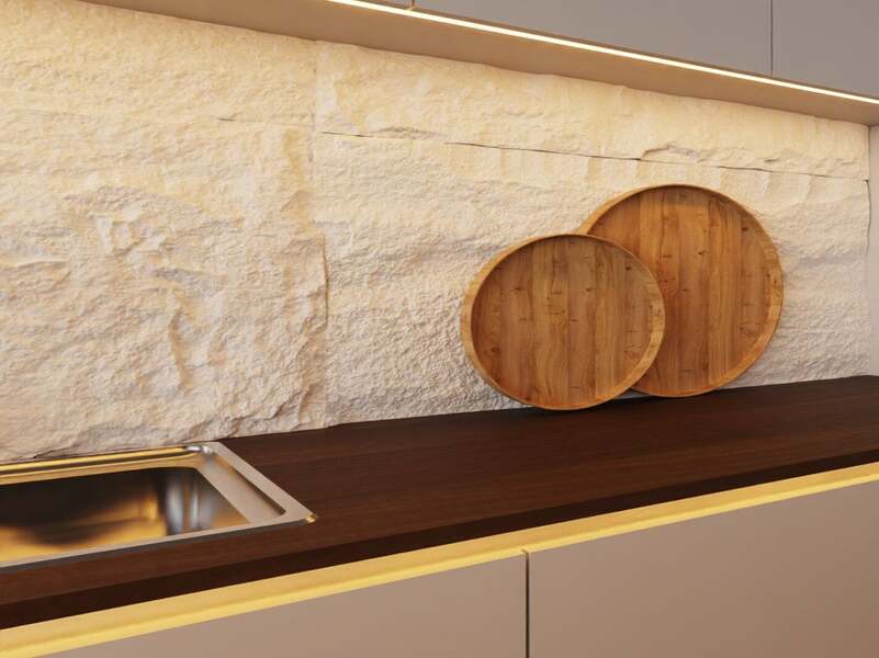 Decorative Stone Effect 3 PU Panel in Alabaster - Pack of 2