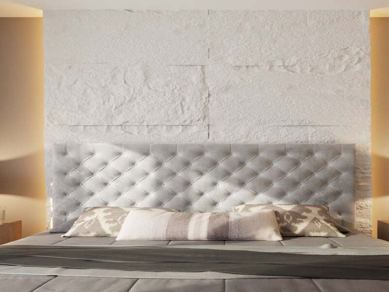 Decorative Stone Effect 3 PU Panel in Alabaster - Pack of 2