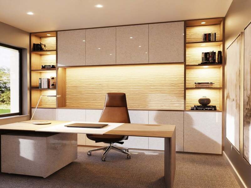 Decorative Stream PU Panel in Off White - Pack of 2