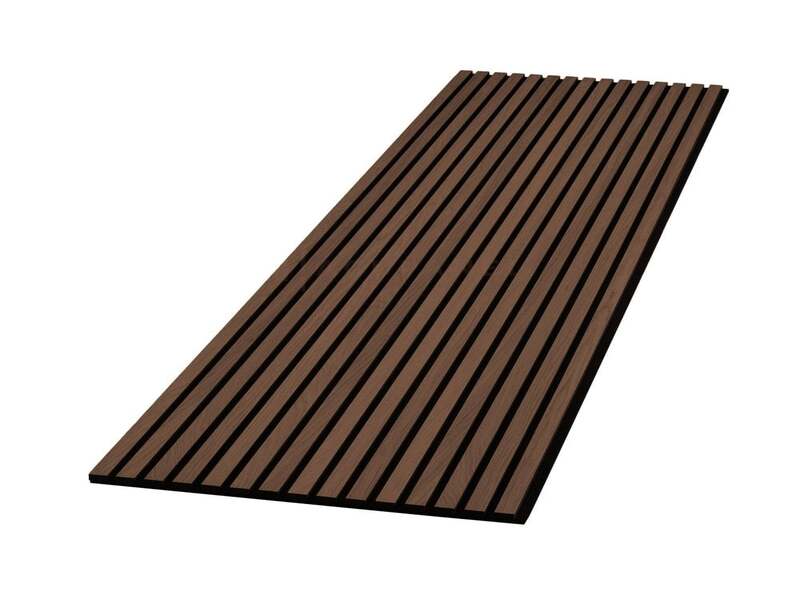 Dark Oak Decorative Acoustic Slat Wall Panel - 2400mm x 600mm