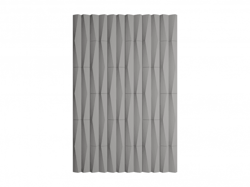 Dropship - Decorative Ripple Geometric PU Panel in Pebble - Pack of 2