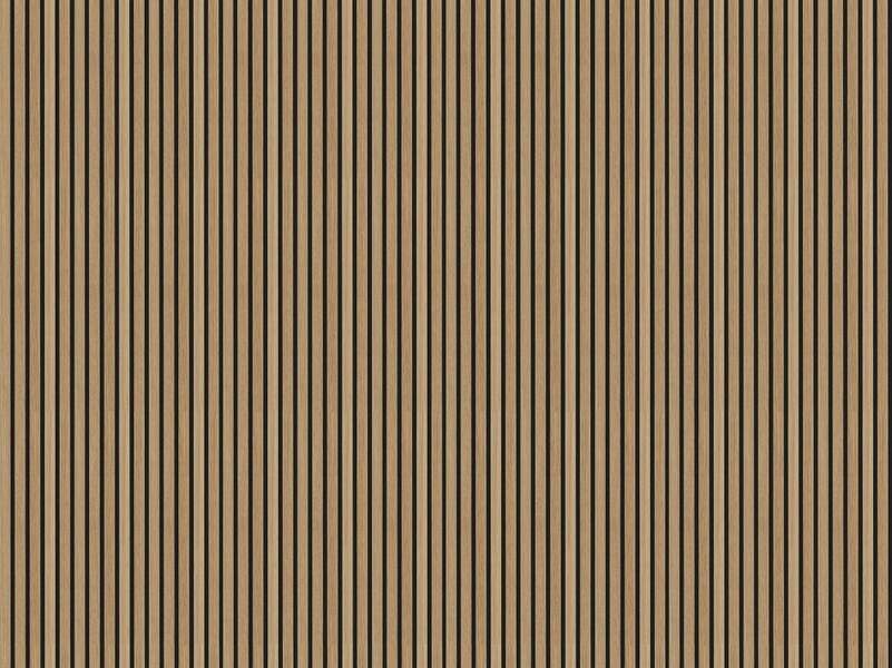 Natural Oak Decorative Acoustic Slat Wall Panel - 2400mm x 600mm