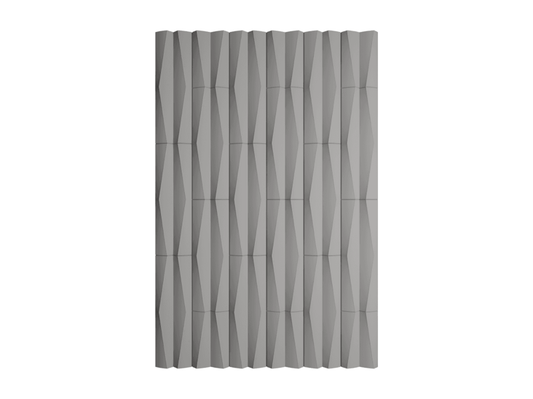 Decorative Ripple Geometric PU Panel in Pebble - Pack of 2