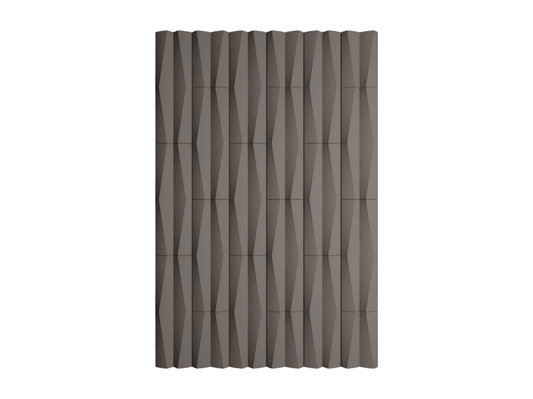 Decorative Ripple Geometric PU Panel in Taupe - Pack of 2