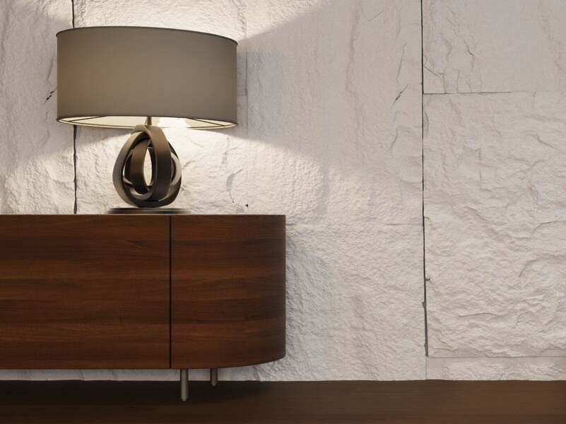 Decorative Stone Effect 2 PU Panel in Alabaster - Pack of 2